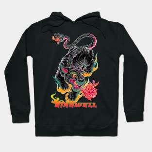 Black panther with snake tail Hoodie